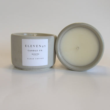 Concrete Candles | Clean Cotton Candle Scent