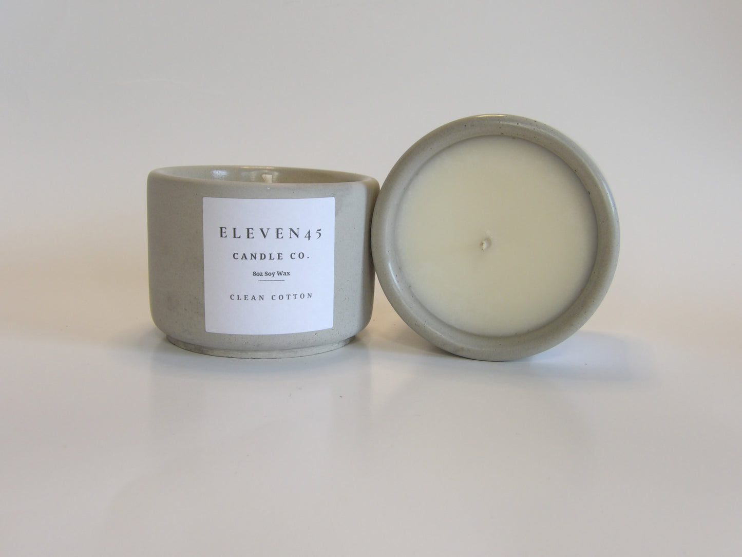 Concrete Candles | Clean Cotton Candle Scent